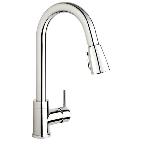 KEENEY MFG Single Handle Pull-Down Kitchen Faucet, Polished Chrome, Flow Rate: 2.2 GPM URB78CCP